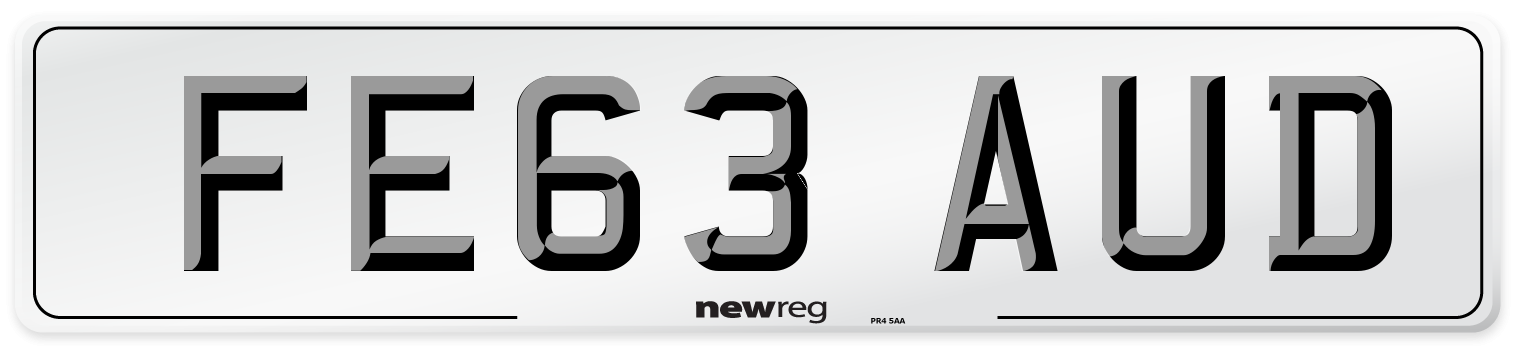 FE63 AUD Number Plate from New Reg